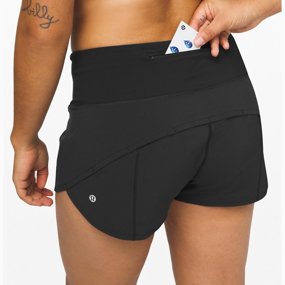 Lululemon black Speed Up Short High-Rise 2.5"